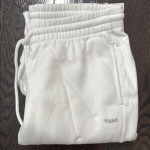 TNA White Sweatpants Comfortable Joggers